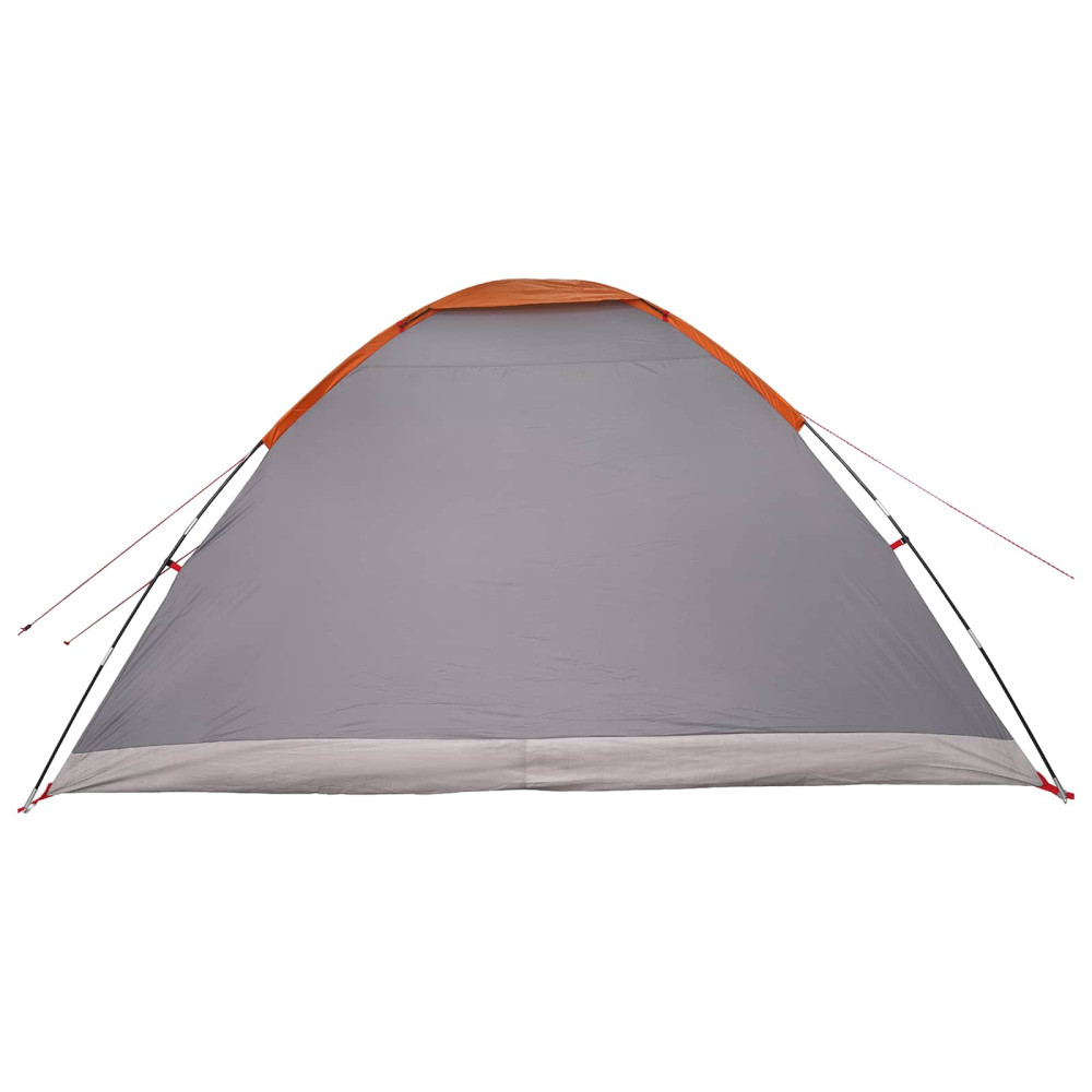 Produktbild för Campingtält Grå och orange 6 personer Polyester och Stål
