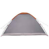 Produktbild för Campingtält Grå och orange 6 personer Polyester och Stål