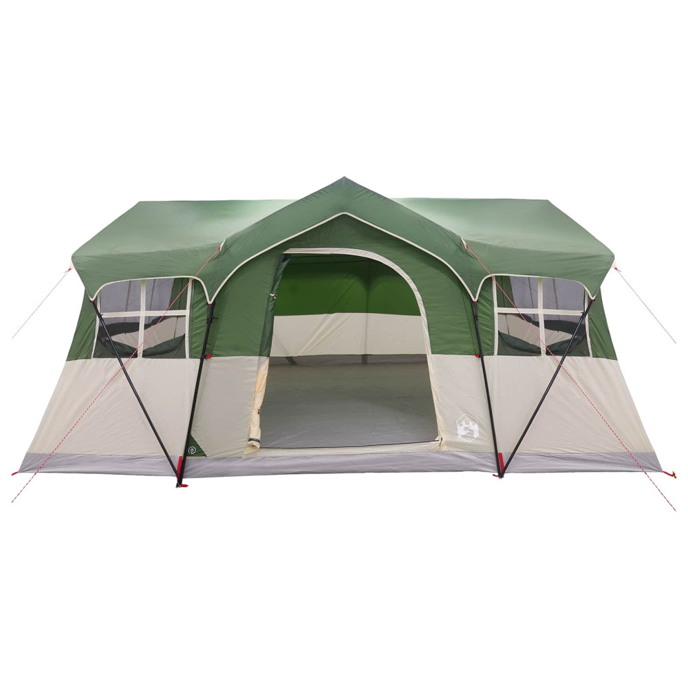 Produktbild för Familjetält med tak Grön 487 x 340 x 216 cm Polyester och Stål