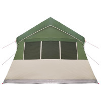 Produktbild för Familjetält med tak Grön 487 x 340 x 216 cm Polyester och Stål