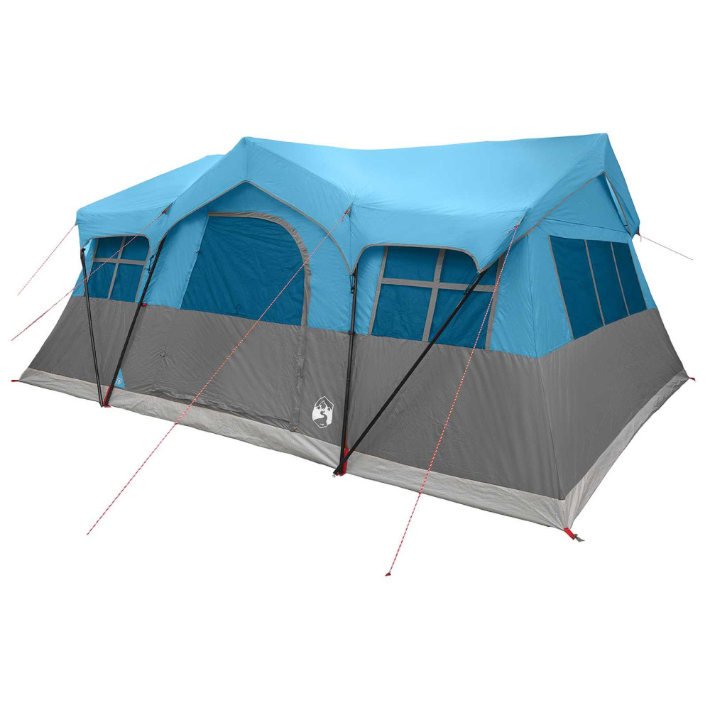 Produktbild för Familjetält med tak Blå 487 x 340 x 216 cm Polyester och Stål