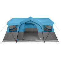 Produktbild för Familjetält med tak Blå 487 x 340 x 216 cm Polyester och Stål