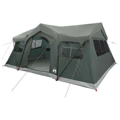 vidaXL Familjetält Armégrön 487 x 340 x 216 cm Polyester och Stål