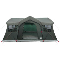Produktbild för Familjetält Armégrön 487 x 340 x 216 cm Polyester och Stål