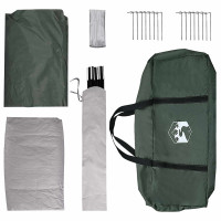 Produktbild för Familjetält Armégrön 487 x 340 x 216 cm Polyester och Stål