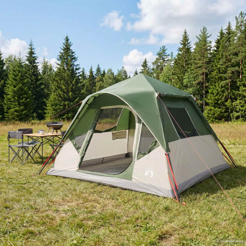 vidaXL Instant Tält med tak Grön 305 x 275 x 190 cm Polyester och Stål