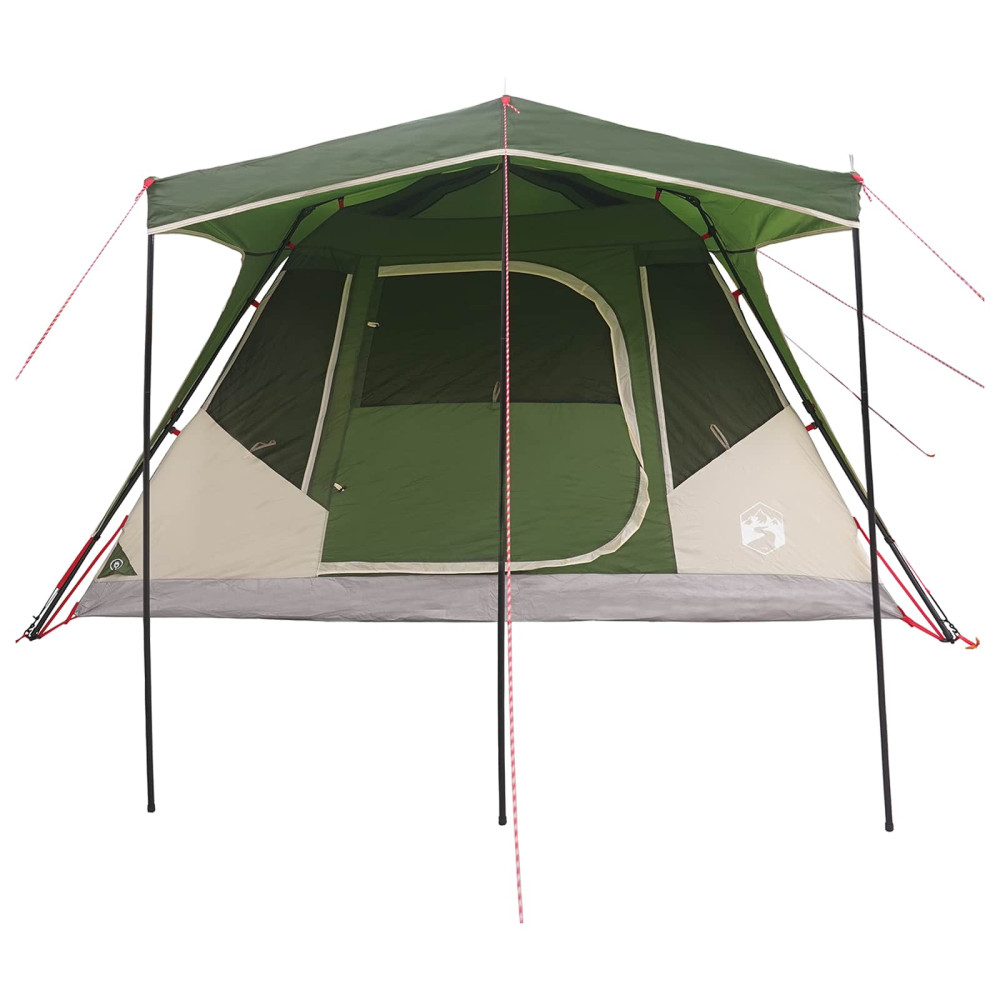 Produktbild för Familjetält med tak Grön 305 x 275 x 190 cm Polyester och Stål