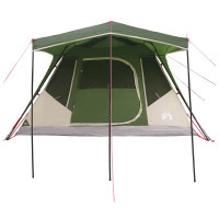Produktbild för Familjetält med tak Grön 305 x 275 x 190 cm Polyester och Stål