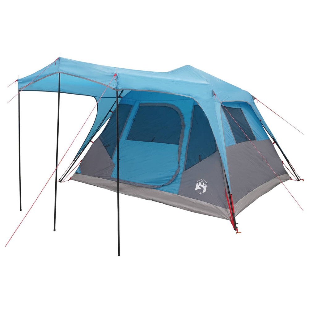 Produktbild för Familjetält med tak Blå 305 x 275 x 190 cm Polyester och Stål