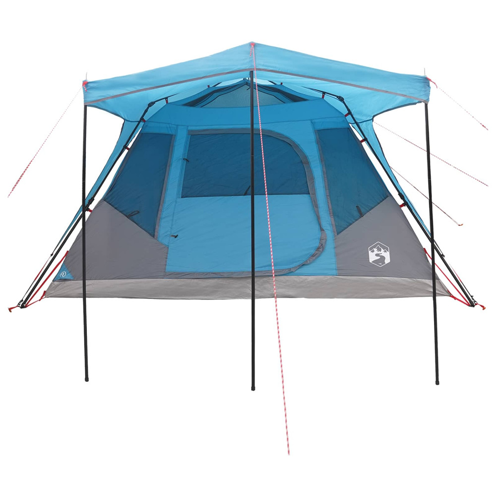 Produktbild för Familjetält med tak Blå 305 x 275 x 190 cm Polyester och Stål