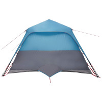 Produktbild för Familjetält med tak Blå 305 x 275 x 190 cm Polyester och Stål
