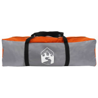 Produktbild för Familjetält med tak Grå och orange 305 x 275 x 190 cm