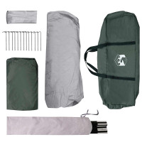 Produktbild för Familjetält Armégrön 305 x 275 x 190 cm Polyester och Stål
