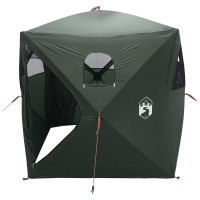 Produktbild för Jaktält med tak Armégrön 143 x 143 x 165 cm Polyester och Stål