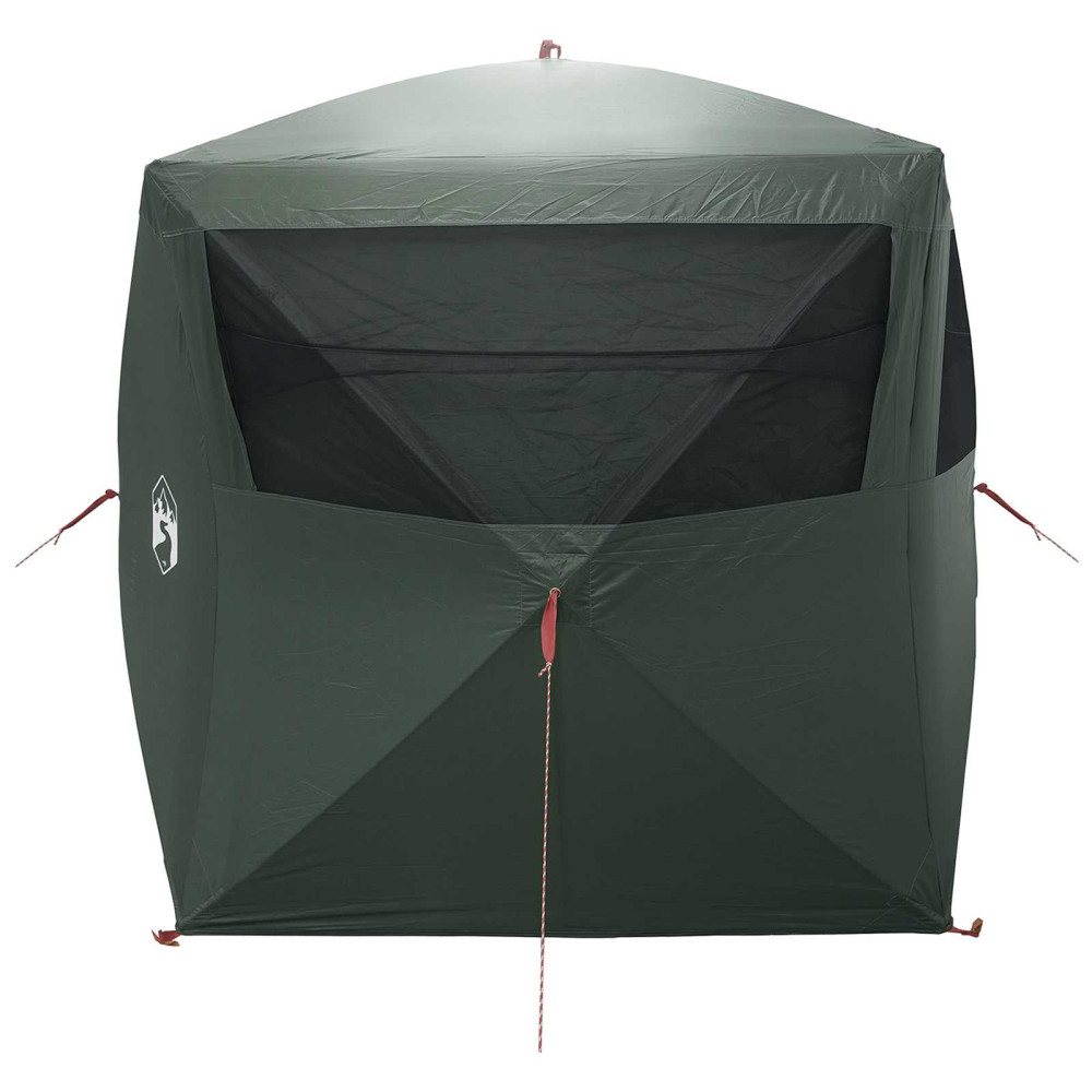 Produktbild för Jaktält med tak Armégrön 143 x 143 x 165 cm Polyester och Stål