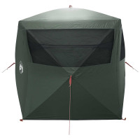 Produktbild för Jaktält med tak Armégrön 143 x 143 x 165 cm Polyester och Stål