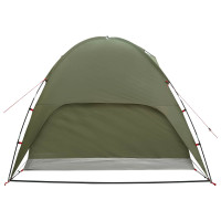 Produktbild för Campingtält med Regnöverdrag Vattentålig Kupol Olivgrön