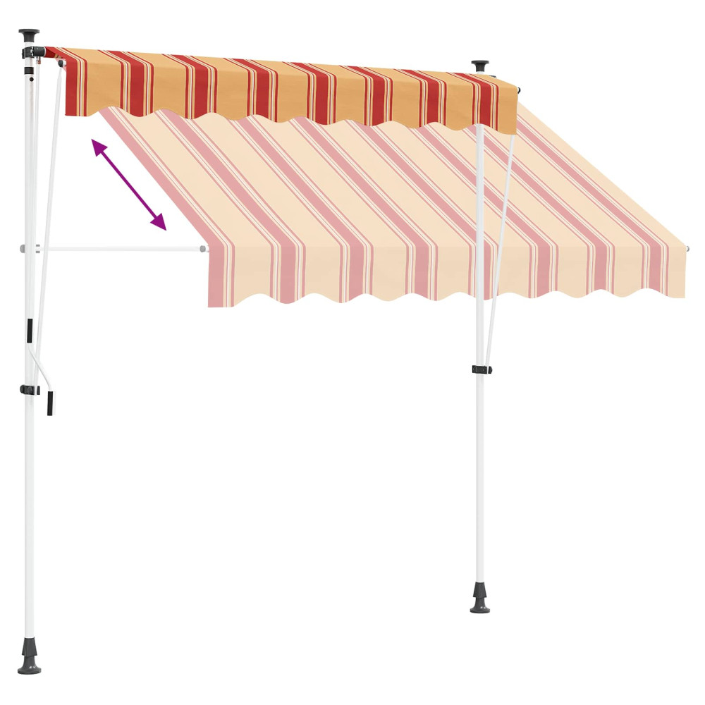 Produktbild för Manuell Utdragbar Markis Flerfärgsdesign 400 x 115 x 300 cm