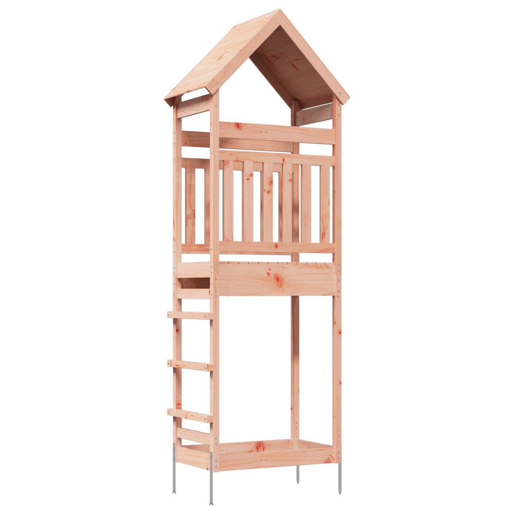 Produktbild för Utomhus Lek Torn Naturfärg 53 x 85 x 264 cm Massiv Douglas-trä