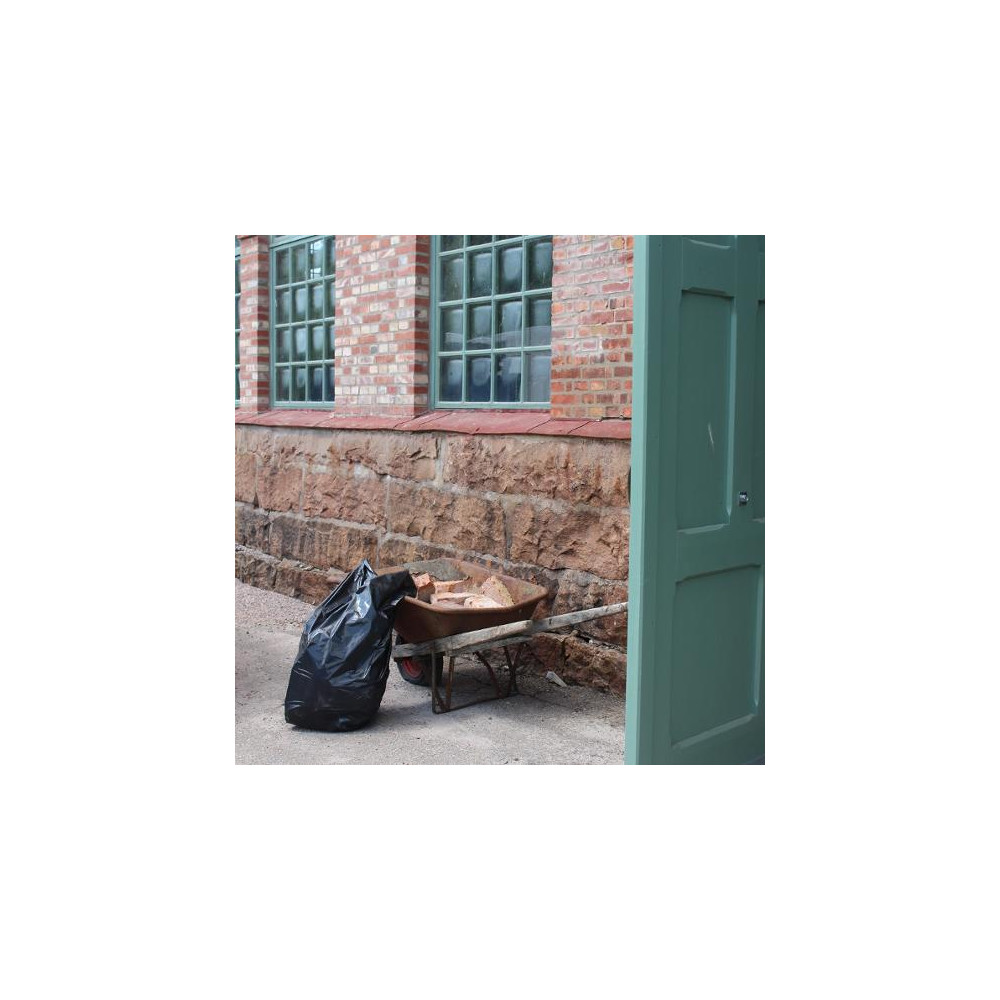 Produktbild för Plastsäck Mono LDPE 125L 50my sv 25/rl