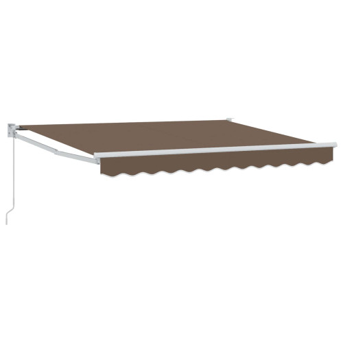 vidaXL Utdragbar markis Taupe 4,5 × 3 m 100% Polyester och Aluminium