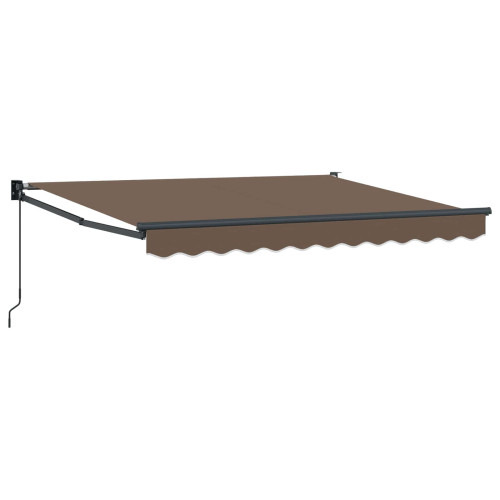 vidaXL Utdragbar markis Taupe 4,5 × 3 m 100% Polyester och Aluminium