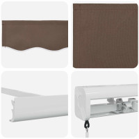 Produktbild för Utdragbar markis Taupe 450 × 300 cm Canvas och Aluminium