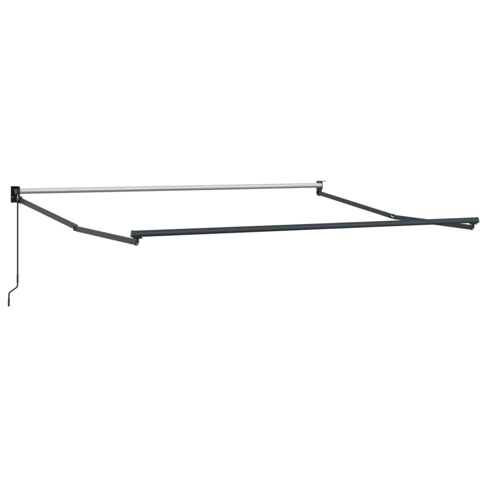Produktbild för Utdragbar markis Taupe 5 x 3 m Polyester och aluminium