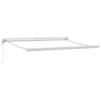 Produktbild för Utdragbar markis Taupe 500 × 300 cm Tyg och Metall