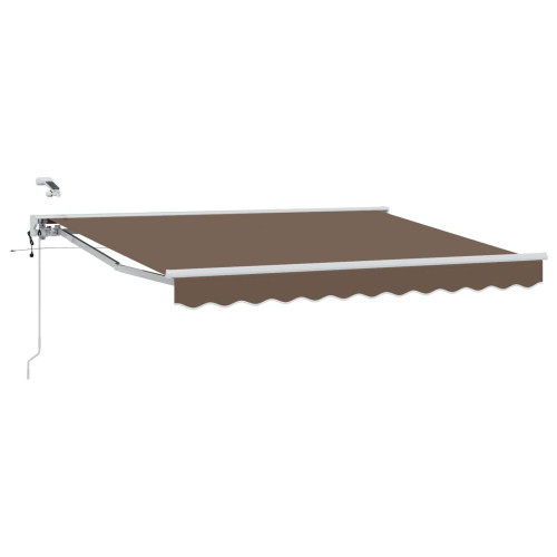 vidaXL Elektrisk Retraktabel Markis Taupe 5 x 3 m