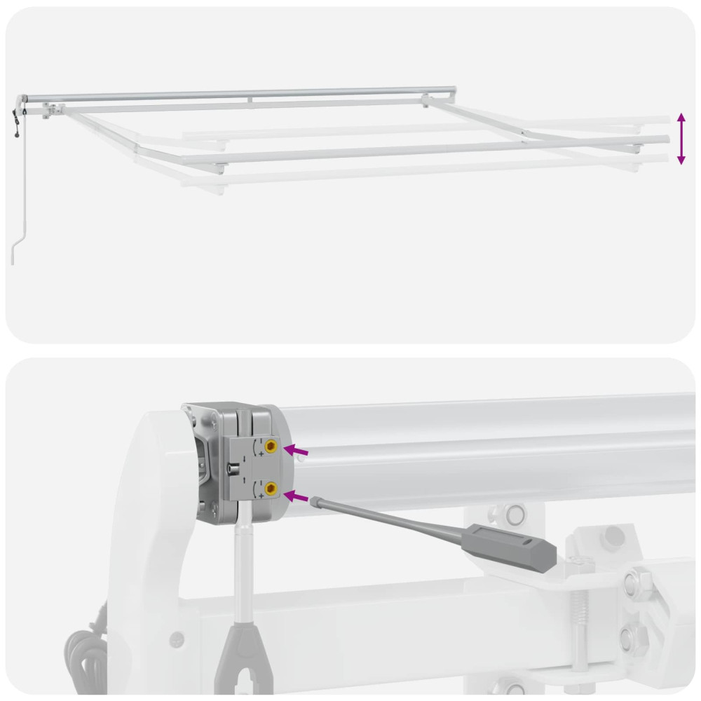 Produktbild för Utdragbar markis Taupe 600 × 350 cm Duk och Aluminium