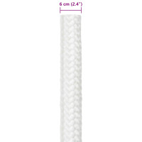 Produktbild för Båtsnöre 10 m 6 Vit PP