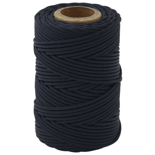 vidaXL Båtsnöre Kungsblå 50 m Polyester