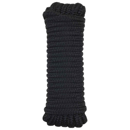 vidaXL Båtsnöre 12 m 1.2 Svart Polyester