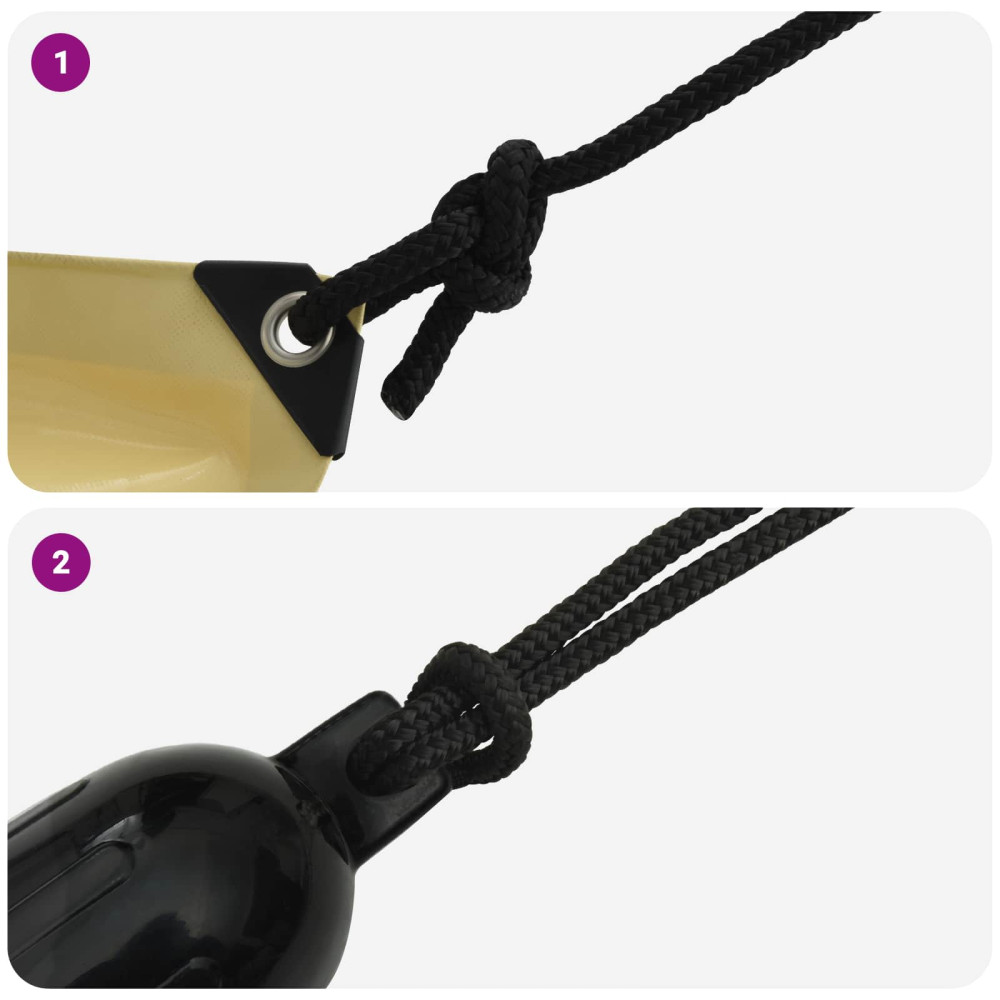 Produktbild för Båtsnöre 6 m 1.4 Svart Polyester