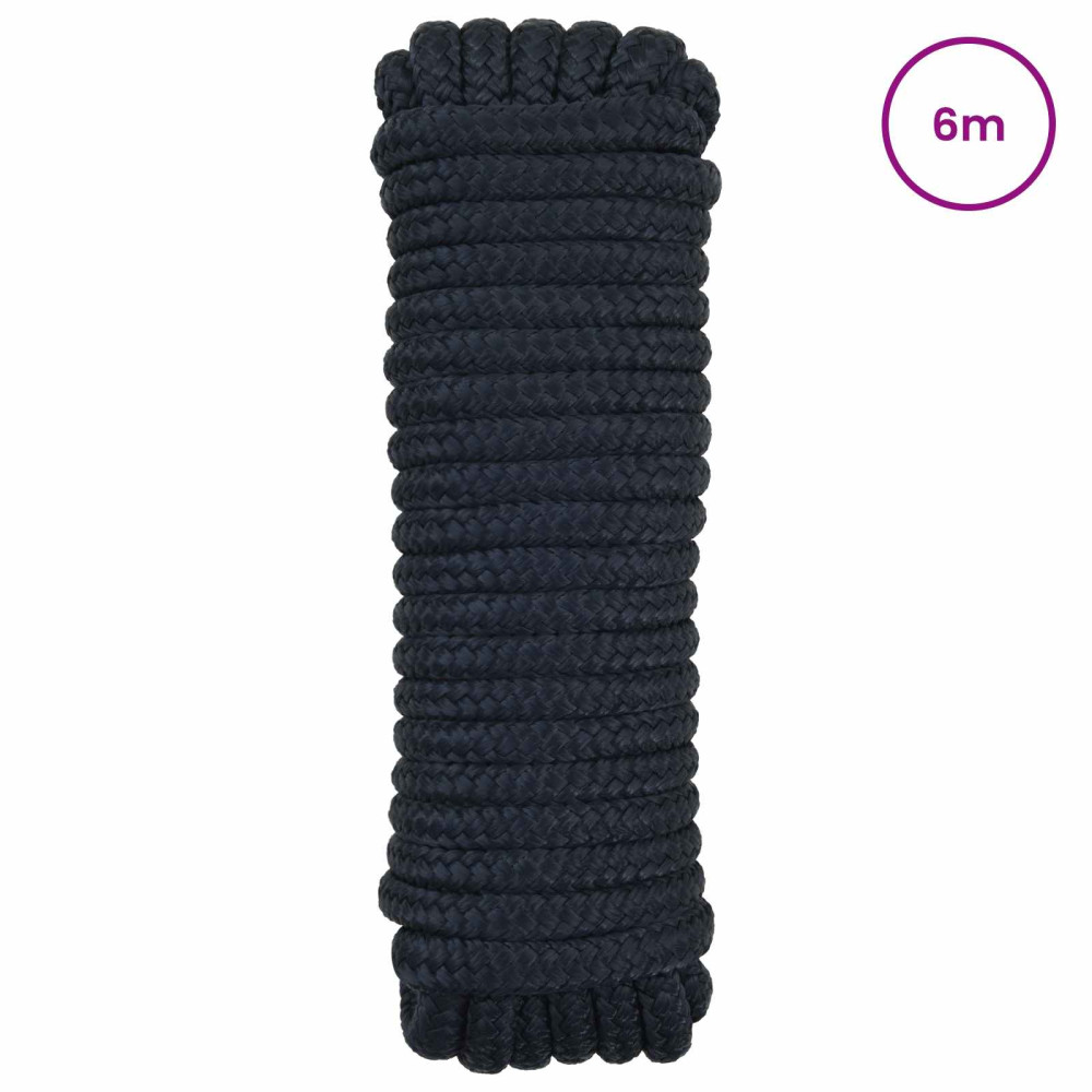 Produktbild för Båtsnöre 6 m 2 Kungsblå Polyester