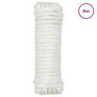 Produktbild för Båtsnöre 9 m 1 Vit Polyester
