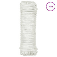 Produktbild för Båtsnöre 15 m 2 Vit Polyester