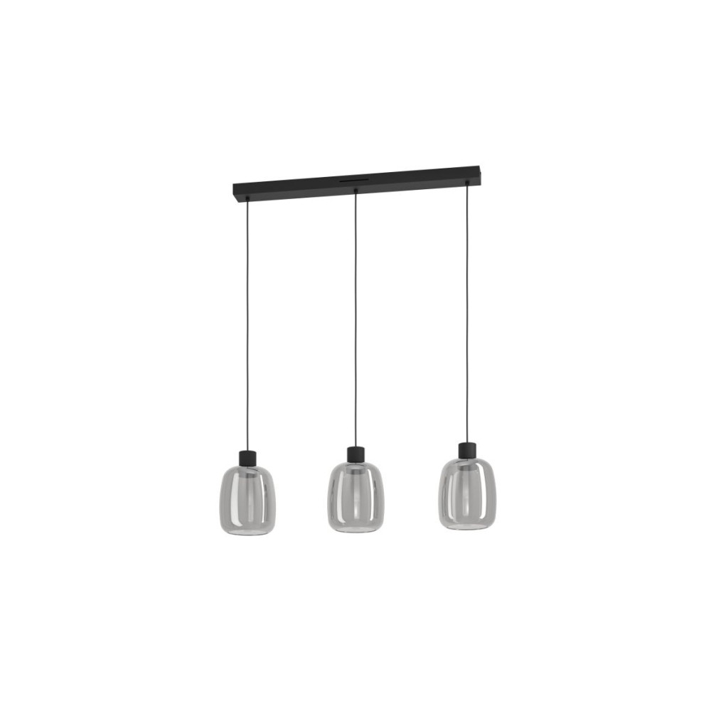 Produktbild för EGLO MOLOCHIO-Z LÅNGBORD L880 RGB/CCT 3X3,7W 1500LM SVART/SV...