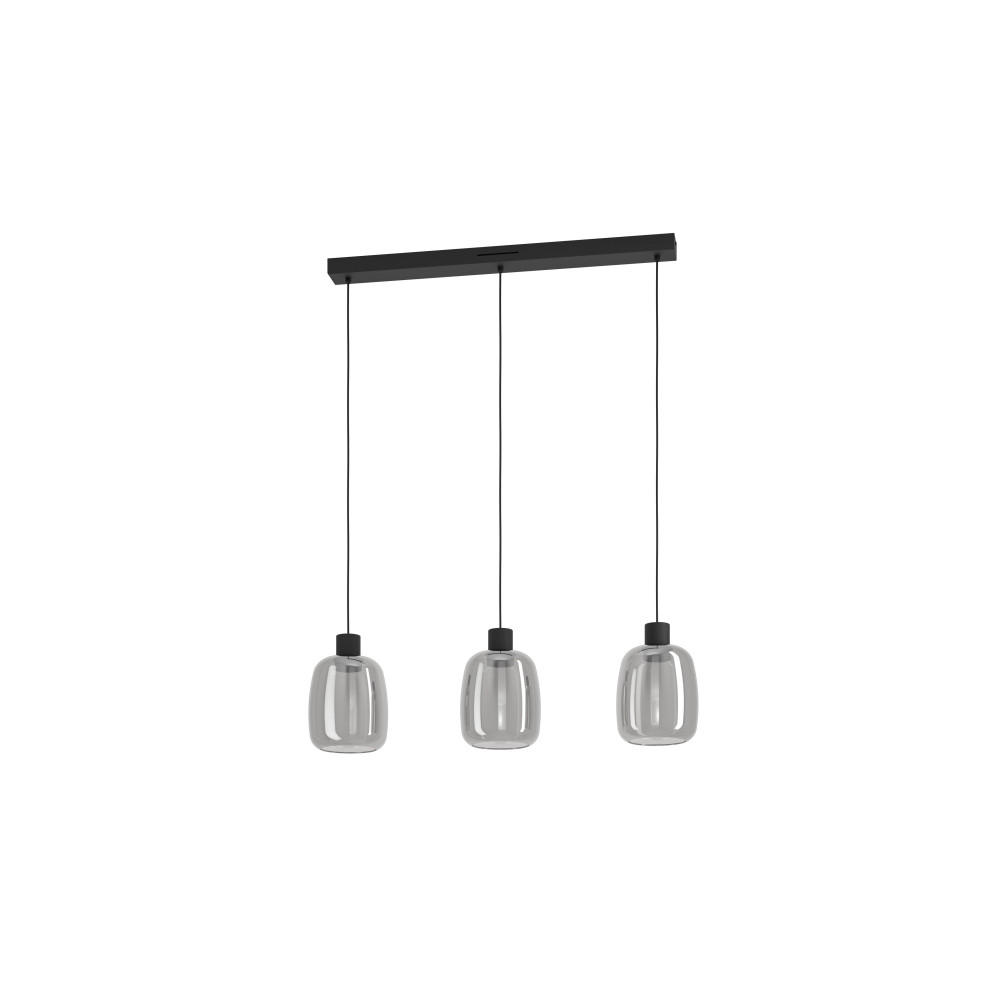 Produktbild för EGLO MOLOCHIO-Z LÅNGBORD L880 RGB/CCT 3X3,7W 1500LM SVART/SV...