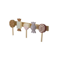 Produktbild för BLOOMINGVILLE MINI Rudy hatthylla, flerfärgad, FSC®100%, MDF