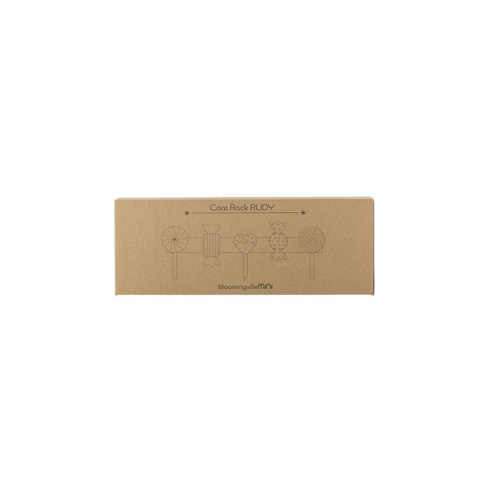 Produktbild för BLOOMINGVILLE MINI Rudy hatthylla, flerfärgad, FSC®100%, MDF