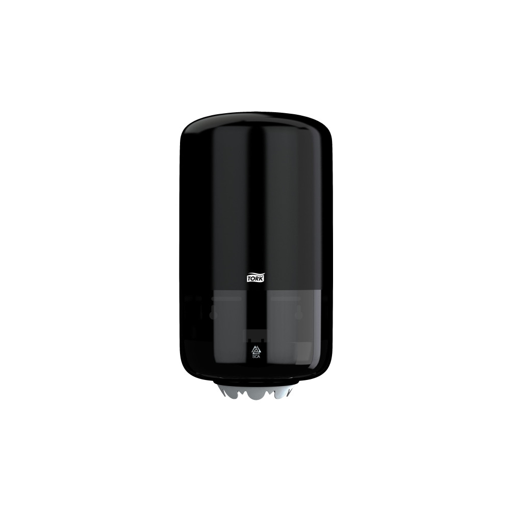 Produktbild för Dispenser Tork M1 til aftørringsruller mini centerfeed, sort