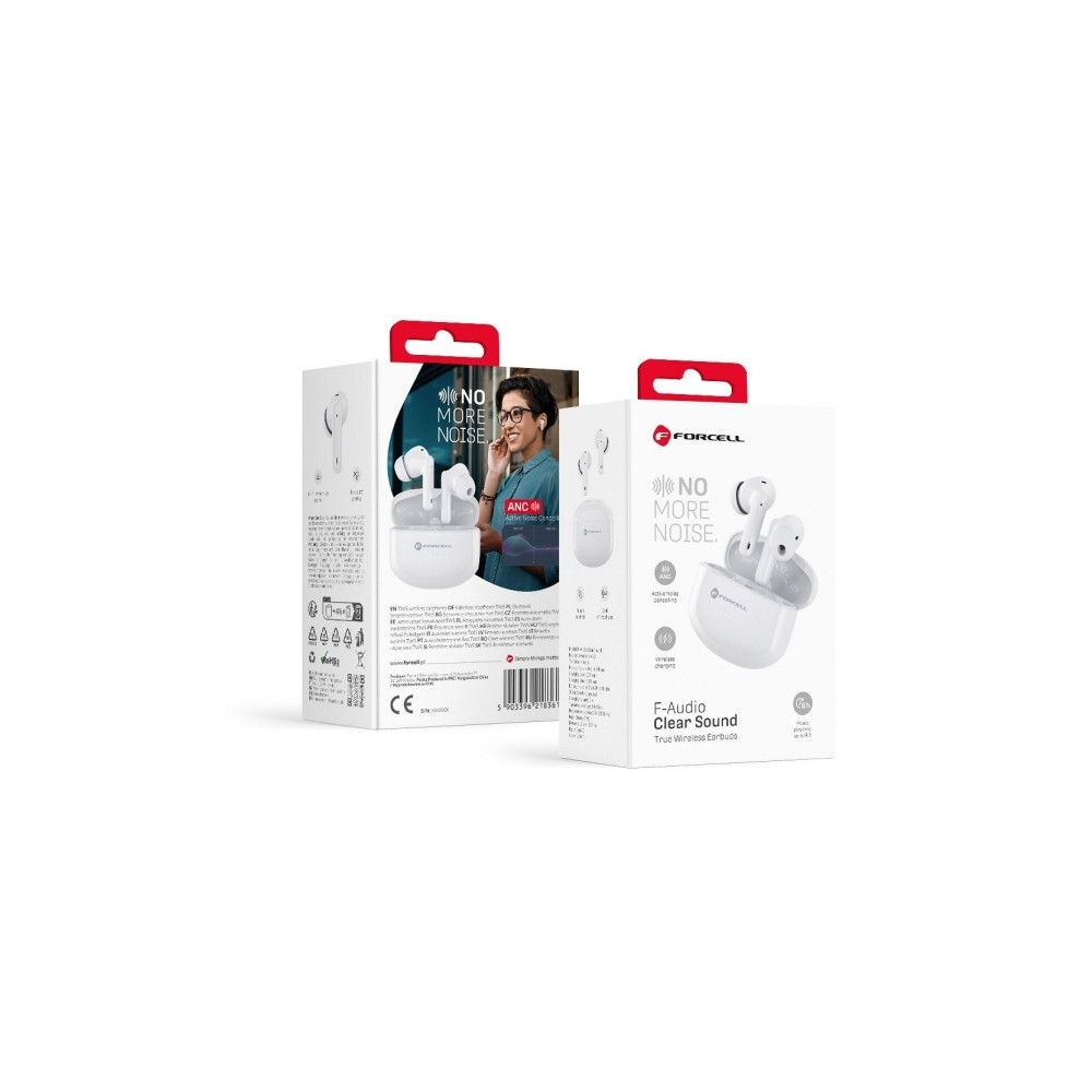 Produktbild för FORCELL F-AUDIO Clear Sound trådlösa öronsnäckor Bluetooth T...