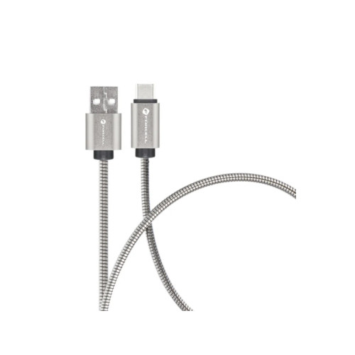 ForCell FORCELL Metal C234 kabel USB-A till USB-C QC4.0A 3A 66W 2 m...