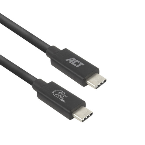 ACT ACT USB4 20Gbps 240W USB Type-C-kabel USB-IF-certifierat 2 m...