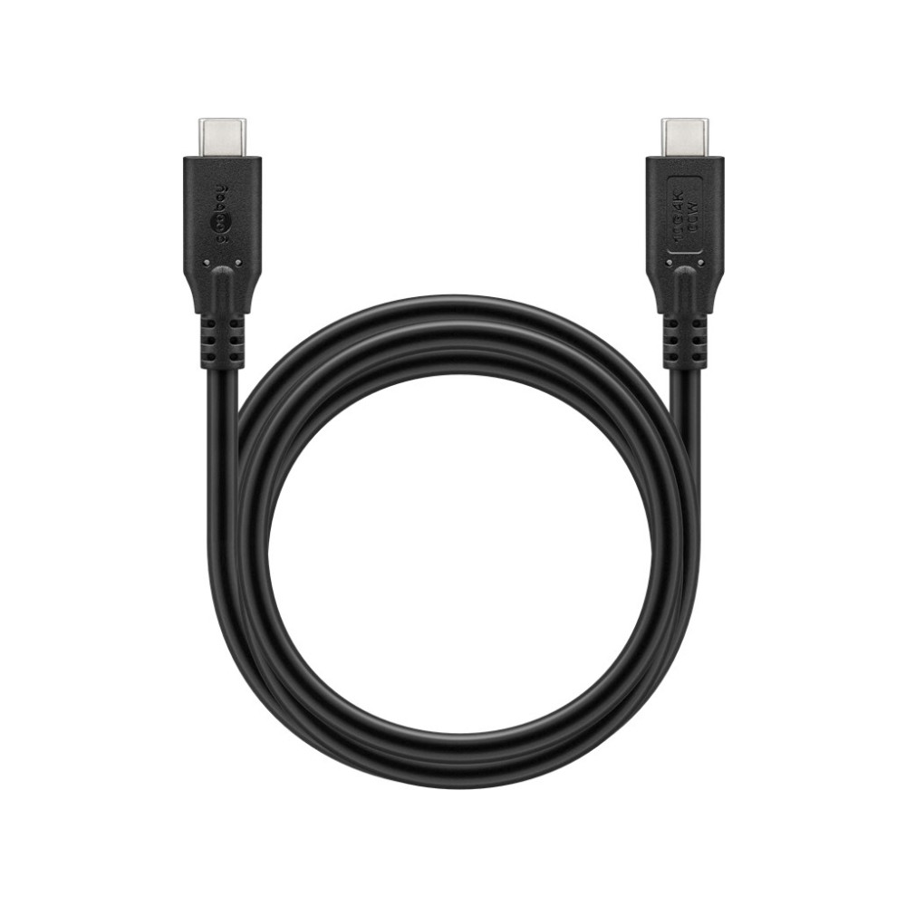 Produktbild för goobay - USB typ C-kabel - 24 pin USB-C till 24 pin USB-C - 3 m