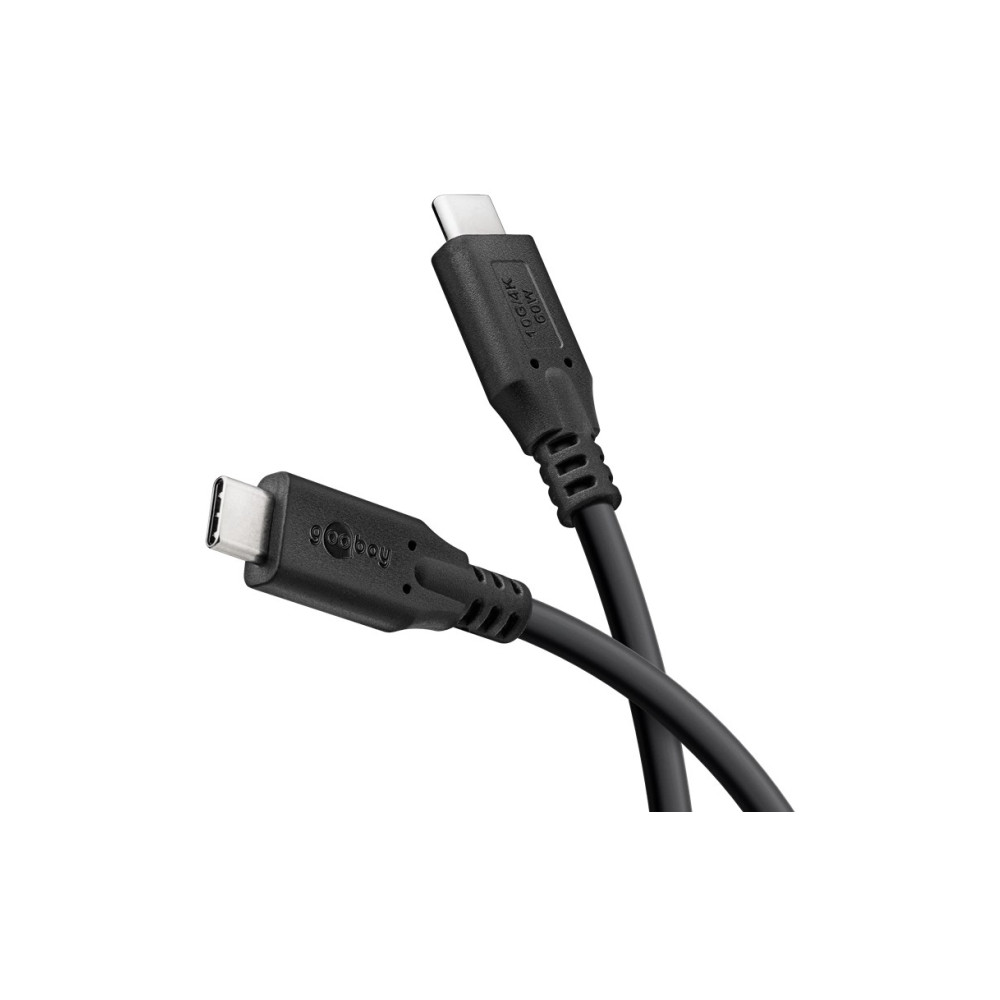 Produktbild för goobay - USB typ C-kabel - 24 pin USB-C till 24 pin USB-C - 3 m