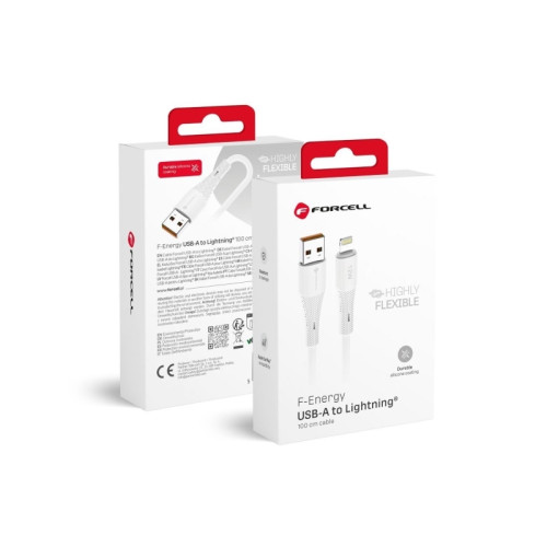 ForCell FORCELL F-ENERGY C343 kabel USB A till Lightning 2,4A 12W si...