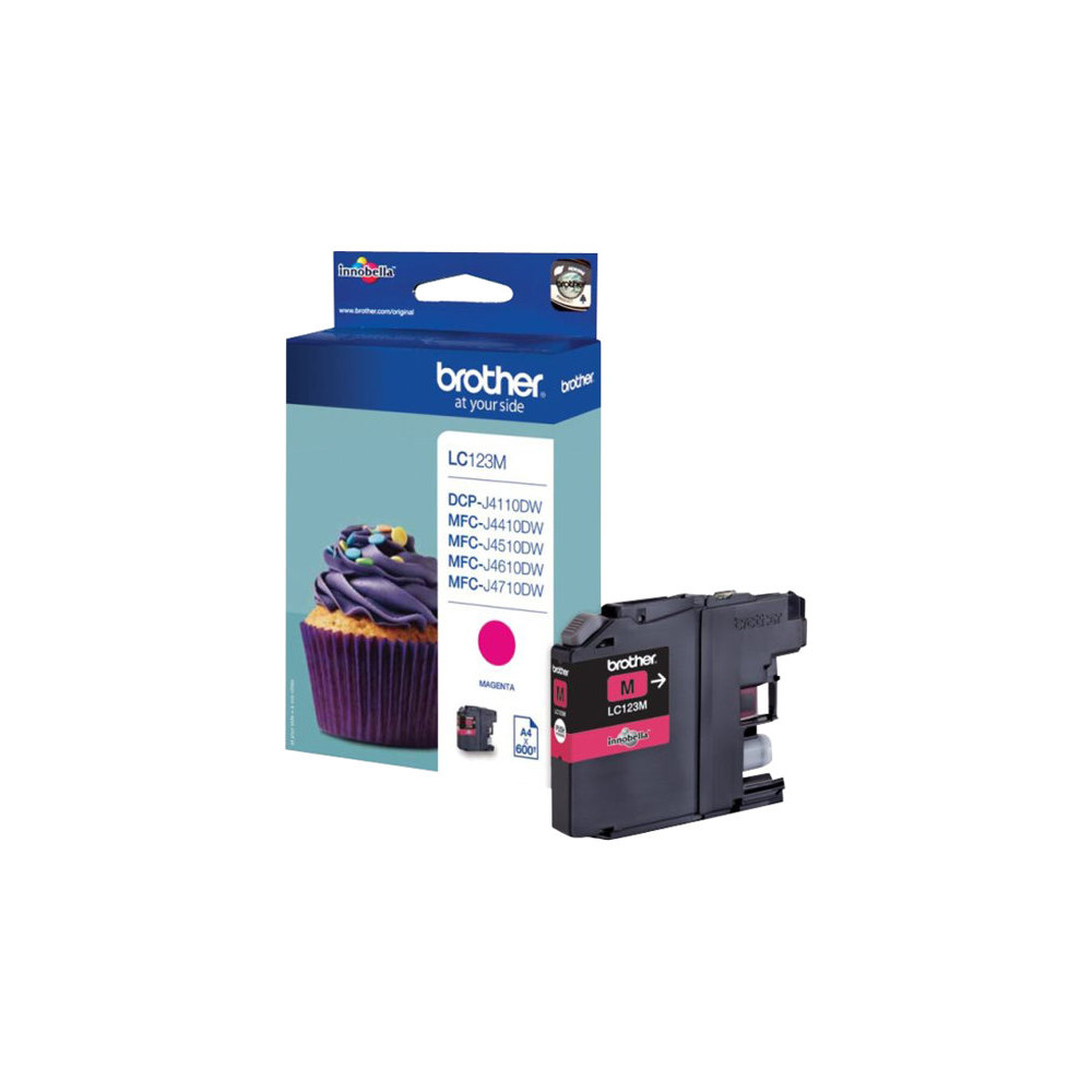 Produktbild för Brother LC123M - Lång livslängd - magenta - original - bläckpatron